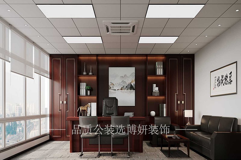 新中式风格办公室装修设计案例