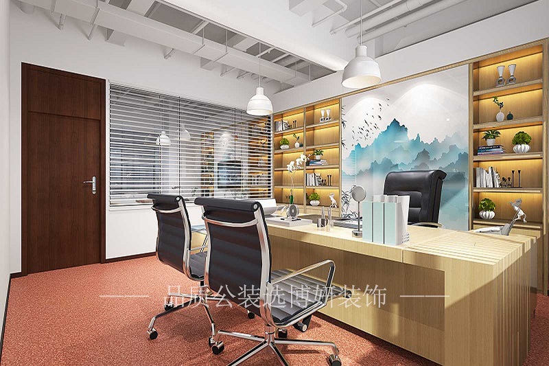 杭州中式风格办公室装修效果图