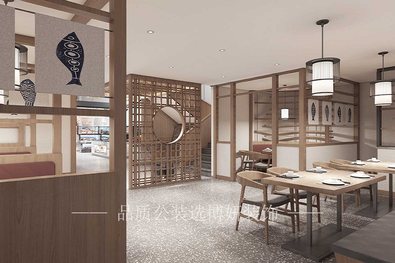 新中式风格饭店装修设计案例