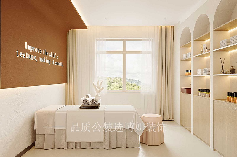 杭州奶油风格美容院装修设计案例