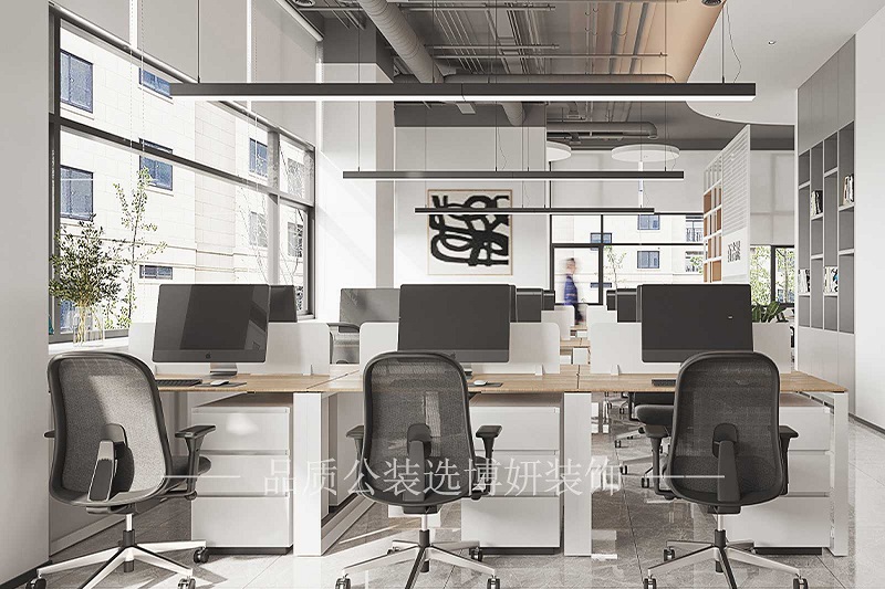 杭州1000平米办公室装修设计效果图