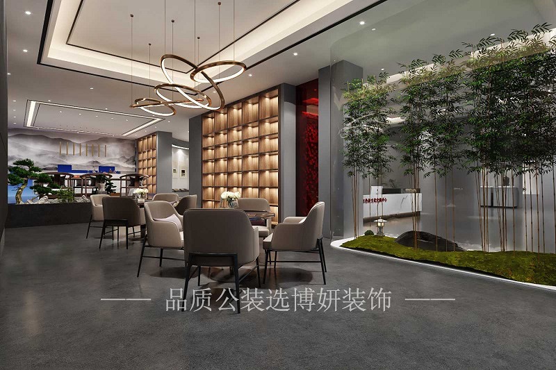 杭州中式茶室装修设计效果图